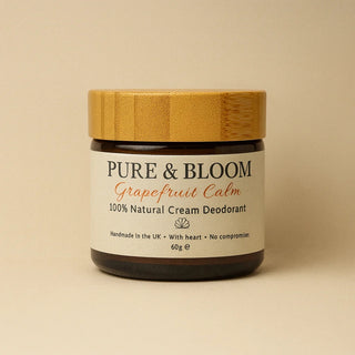 Grapefruit Calm 100% Natural Cream Deodorant 60g - PURE & BLOOM