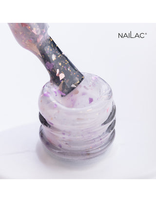 Glammy Base Millk&Purple Rubber Gel Base Coat 10ml NaiLac