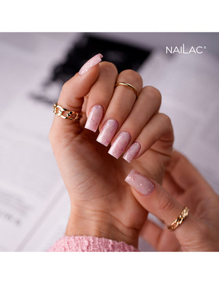 Glammy Base Millk&Purple Rubber Gel Base Coat 10ml NaiLac