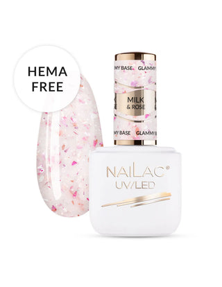 Rubber Base Glammy Base Milk&Rose NaiLac 7ml