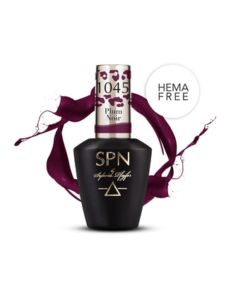 1045 Plum Noir UV LaQ Gel Polish 8ml – deep plum purple