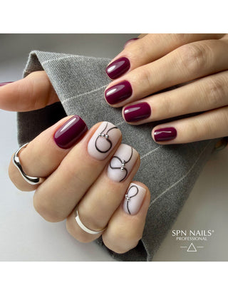 1045 Plum Noir UV LaQ Gel Polish 8ml – deep plum purple