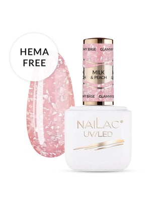Rubber Base Glammy Base Milk&Peach NaiLac 7ml