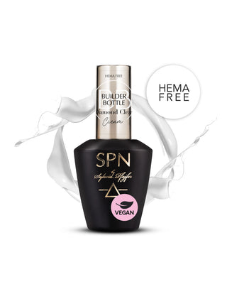 SPN Nails - Builder Bottle Cream - Diamond Clear 10ml
