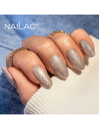 Laser Holo Top Rose Gold Gel Top Coat 10ml NaiLac
