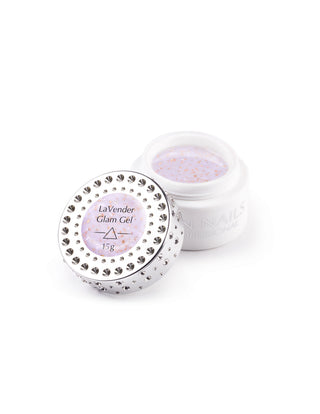 Lavender Glam Hard Gel with Holographic Foil 15g